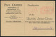 DRESDEN-ALTSTADT/ *1II/ DEUTSCHES REICH 1923 (31.8.) PFS "Achteck" 4000 Mk. Auf Seltener Postwurfsendung "An Den Wohllöb - Otros