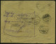 Berlin W 8 1922 (Dez.) 2K-Steg: TEPLIK POD. + Nachgezettelter RZ: Vom Ausland/über Berlin W 8 (hs. R-Vermerk) Vordr.-Bf. - Karl Marx