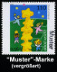 B.R.D. 2000 (Mai) 110 Pf. CEPT (Kinder Bauen Sternenturm) Mit Amtl. Handstempel  "M U S T E R" , Postfr. + Amtl. Ankündi - Andere & Zonder Classificatie