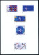 B.R.D. 1999 (Jan.) 110 Pf. "50 Jahre NATO", 25 Verschied. Color-Alternativ-Entwürfe D. Bundesdruckerei Auf 5 Entwurfs-Bl - Other & Unclassified