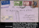 INDIEN 1940 (15.11.) 2K-Steg: SECRETARIAT/BOMBAY + Blauer RZ: SECRETARIAT/(BOMBAY) + Schw. Ra.2: N O T  OPENED BY/C/ CEN - Sonstige (Luft)