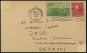 U.S.A. 1938 (5.5.) Zweifarbige QSL-Kt.: W3GKL, Richmonde, Va. (Funkstrahlen) Etw. Unfrisch, Übersee-Kt. N. Berlin  - FUN - Sonstige