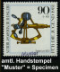 BERLIN 1981 90 Pf.+ 45 Pf. Sextant Um 1830 Mit Amtl. Handstempel "M U S T E R", , Postfr. + Faksimil. Ankündigungsblatt  - Geography