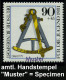 B.R.D. 1981 90 Pf.+ 45 Pf. Oktant Von 1775 Mit Amtl. Handstempel  "M U S T E R" , Postfr. + Faksimil. Ankündigungsblatt  - Géographie