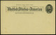 U.S.A. 1893 PP 1 C. Grant, Schw.: WORLD'S COLUMBIAN EXPOSITION = Columbus-Welt-Ausstellung (Brustbild Columbus, "Santa M - Christophe Colomb