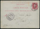 BELGIEN 1889 (23.6.) Amtl. Ausl.-P 10 C. Rot + Zechen-Zudruck: S.A. CHARBONNAGES DU HASARD/ TROOZ , 1K: TROOZ, Ausl.-Kar - Other & Unclassified