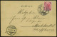 ÖSTERREICH 1898 (16.10.) SSt: WIEN/a/JUBILÄUMS-AUSSTELLUNG , Klar Gest. Bedarfs-Color-Sonder-Kt.: Glaspalast, Urania-The - Autres