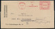 BERLIN N/ 4/ J.G./ N4. Oranienburger Str.29 1939 (25.4.) Seltener, Anonymisierter AFS Francotyp = J üdische Gemeinde Ber - Judaísmo