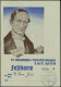 Stuttgart 1938 3 Verschied. Dokumente "34. Schwäb. Liederfest Stuttgart": Fest-Klappkt. M. Brustbild  Friedrich  S I L C - Música