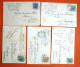 LOT 5 OLD GREETINGS POSTCARDS, ALL USED WITH STAMPS, EXCELLENT CONDITION - Colecciones Y Lotes