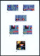 B.R.D. 1997 (Dez.) 110 Pf. "50 Jahre Max-Planck-Gesellschaft", 26 Verschied. Color-Entwürfe Der Bundesdruckerei Auf 5 En - Nobel Prize Laureates