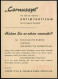 BONN/ B/ DEUTSCHES REICH 1950 (5.1.) PFS "Achteck" 4 Pf. Unverändert Weiterverwendet! , Reklame-Kt.: "CORNU" OHG, Dr. Pa - Farmacia