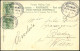 DEUTSCHES REICH 1906 (12.6.) Oval-BPA: DEUTSCH-AMERIKANISCHE SEEPOST/BREMEN-/NEW-YORK/IV , 3x Auf Germania Paar 5 Pf., C - Maritime