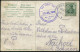 HAMBURG - HELGOLAND/ SEEPOST/ * 1909 (20.7.) Oval-BPA + Viol. 1K-HdN: Auf Hoher See/An Bord/d./Schnell-dampfers Cobra (N - Maritime