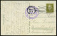 HELGOLAND/ B 1932 (21.8.) MaWellenSt. + Viol. 1K-HdN: Auf Hoher See/an Bord/des/Turb.-Dampfers Kaiser , Bedarfs-Color-Ak - Marítimo