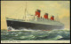 GROSSBRITANNIEN 1953 (17.8.) MWSt.: SOUTHAMPON/PAQUEBOT/PAQUEBOT/POSTED AT SEA Auf Britischer Frankatur, Color-Ausl.-Ak. - Maritime