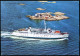 SCHWEDEN 1963 (8.8.) 1K-BPA: GÖTBORG - FREDERIKSHAVN/POSTAD/OMBORD PA/M-S/PRINSESSAN/CHRISTINA (Fähre) Color-Ak. Des Sch - Marítimo