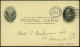 U.S.A. 1906 (11.6.) Amtl. P 1 C. McKinley + Rs. Firmen-Zudruck: THE CUNARD S. S. CO. Ltd. New York + Viol. 1L: U M B R I - Maritime