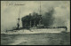 DEUTSCHES REICH 1915 (11.1.) Viol. 1K-Brücken-Briefstempel: Kaiserliche Marine/S.M.S. Amazone (= MSP No.70) Kleiner Kreu - Marítimo