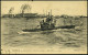 FRANKREICH /  TUNESIEN 1910/19 3 Verschiedene S/w.-Ak.: U-Boot "Thon" Bzw. Thon-Klasse , 2x Gebr. ,1x Gest. BIZERTE (Kri - Sous-marins