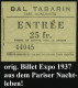 FRANKREICH 1937 Orig. Ausweis: EXPOS. INTERNAT PARIS 1937, CARTE DE LEGITIMATION Mit Blindprägung (Allegorie) + Inhalt:  - Other & Unclassified