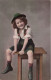 PHOTOGRAPHIE - Petit Garçon - Portrait - Colorisé - Carte Postale Ancienne - Photographs