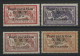 SYRIE POSTE AERIENNE N° 10 à 13 Type Merson Cote 188 € Série Complète Neufs * (MH). - Airmail