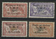 SYRIE POSTE AERIENNE N° 10 à 13 Type Merson Cote 188 € Série Complète Oblitérés. TB - Airmail