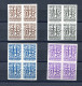 1941.ESPAÑA.BARCELONA.TELEGRAFOS.EDIFIL 17S/20S(*).NUEVOS SIN DENTAR.BLOQUE DE 4.CATALOGO 184€ - Barcelona