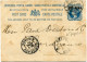 INDE ANGLAISE ENTIER POSTAL AVEC CACHET " SEA POST OFFICE MA 26 98 " DEPART BOMBAY ? MA 98 POUR LA FRANCE - 1882-1901 Empire