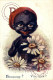 . Signée Illustrateur - WUYTS   Afro Americana Coleccionblack - Wuyts