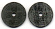 BELGIUM - GERMAN OCCUPATION WWII - Set Of Two Coins 5 Centimes, Zinc, Year 1942-43, KM # 123, 124, French & Dutch Legend - 5 Centimos