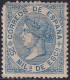 Spain 1868 Sc 98 España Ed 97 MLH* Partial Gum Damaged Corner - Unused Stamps