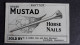 BLOTTER ADVERT ORDER MUSTAD HORSE NAILS TS KIDD IRON & STEEL SALFORD MANCHESTER - H