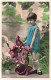 ENFANTS - Portrait - Petite Fille - Colorisé - Carte Postale Ancienne - Portraits