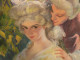 Delcampe - Peinture Sur Toile Couple Scène Galante XIXème Style XVIIIème - Huiles