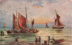 TRANSPORT - Bateaux - Voiliers Et Barques à La Plage - Carte Postale Ancienne - Velieri