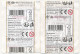 2 Pochettes De "3 Cartes De Jeu + 1 Vignette" - HARRY POTTER - Auchan - Harry Potter