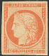 * No 5, Orange, Nuance Foncée, Jolie Pièce. - TB. - RR - 1849-1850 Cérès