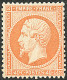 ** No 23, Orange, Très Frais. - TB. - R - 1862 Napoleone III