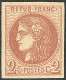 * No 40B, Brun-rouge. - TB - 1870 Ausgabe Bordeaux