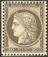 * No 56a, Brun Foncé, Encadré De Ses Voisins, Superbe. - R - 1871-1875 Ceres