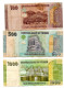 Yemen Banknotes - 2 Banknotes 100 Riyals 500 Riyals 1000 Riyals - Replacement  - ND 2017 - 2018  #2 - Yemen