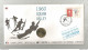 Monnaie De Paris + Enveloppe Officielle Administrati Monnaies Médailles 1960 Squaw Valley Jeux Olympique Méribel - Otros & Sin Clasificación
