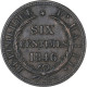 Haïti, Faisceaux, 6 Centimes, 1846/AN 43, TTB, Cuivre, KM:28 - Haïti