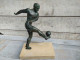 Statue Trophée Sport Foot Football 1930 Art Déco - Metall