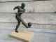 Statue Trophée Sport Foot Football 1930 Art Déco - Metall