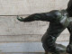 Delcampe - Statue Trophée Sport Foot Football 1930 Art Déco - Metall
