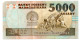 MADAGASCAR Banknotes - 25000 FRANCS - 5000 Ariary 1993 - LARGE BANKNOTES #3 - Madagaskar