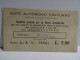 Daily Ticket Napoli ENTE AUTONOMO VOLTURNO Biglietto Speciale Per La Libera Circolazione Tramway Bus 1940 - Europe